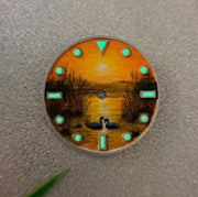 Seiko dial Nh35 hand painted 0032