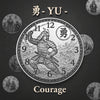 勇 (Yū) is a principle of bushido that embodies the determination to act correctly despite fear.