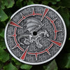 Dial Contains an image of a dragon skeleton and a traditional Japanese design in the background.